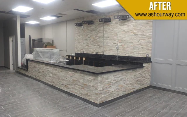 Kitchen backsplash in Hamilton